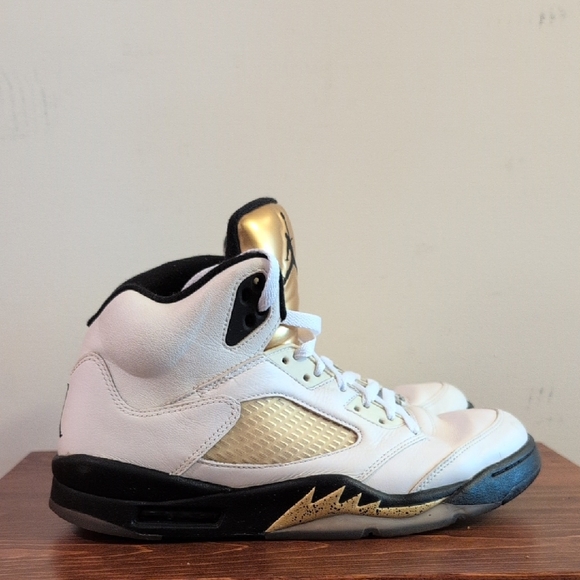 Nike Air Jordan Retro V Olympic Gold Coin sz 10